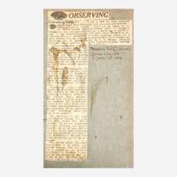 [Early Printing] [Hunter, Dard] (Gutenberg, Johann) Leaf from the Gutenberg Bible