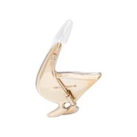 VHERNIER, ROCK CRYSTAL, MOTHER-OF-PEARL AND DIAMOND GOOSE BROOCH