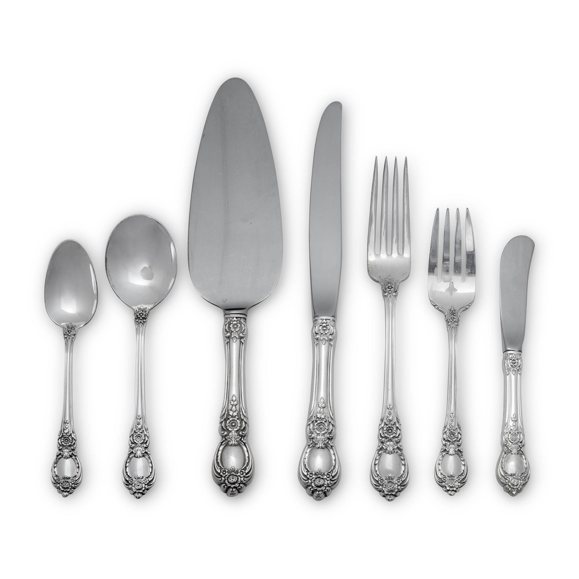 An American Silver Flatware Service