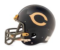 A Vintage Chicago Bears Riddell Football Helmet Formerly Displayed at Mike Ditka's Restaurant