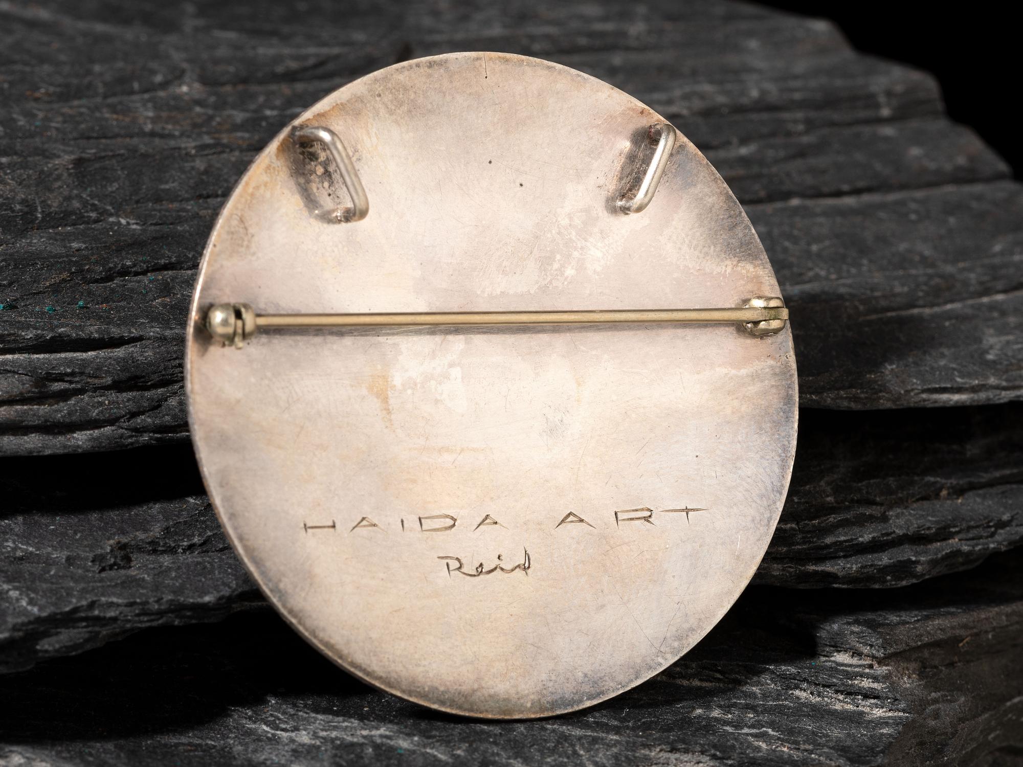 Silver Killer Whale Brooch / Pendant, c. 1955