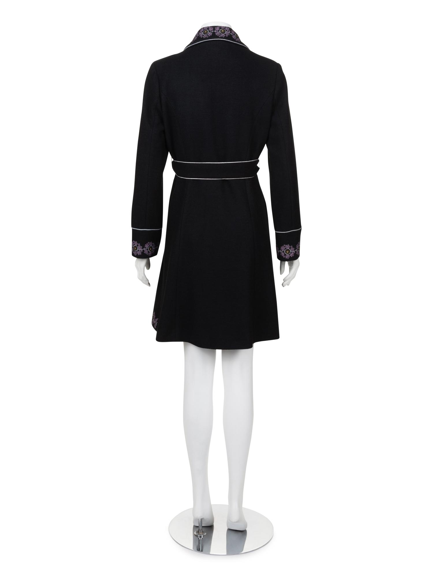 Chloé Embroidered Wool Coat, 1970s