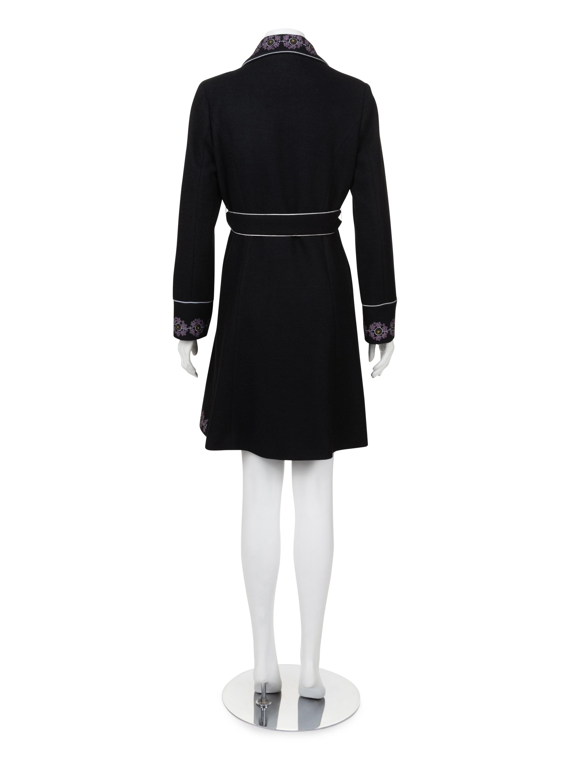 Chloé Embroidered Wool Coat, 1970s
