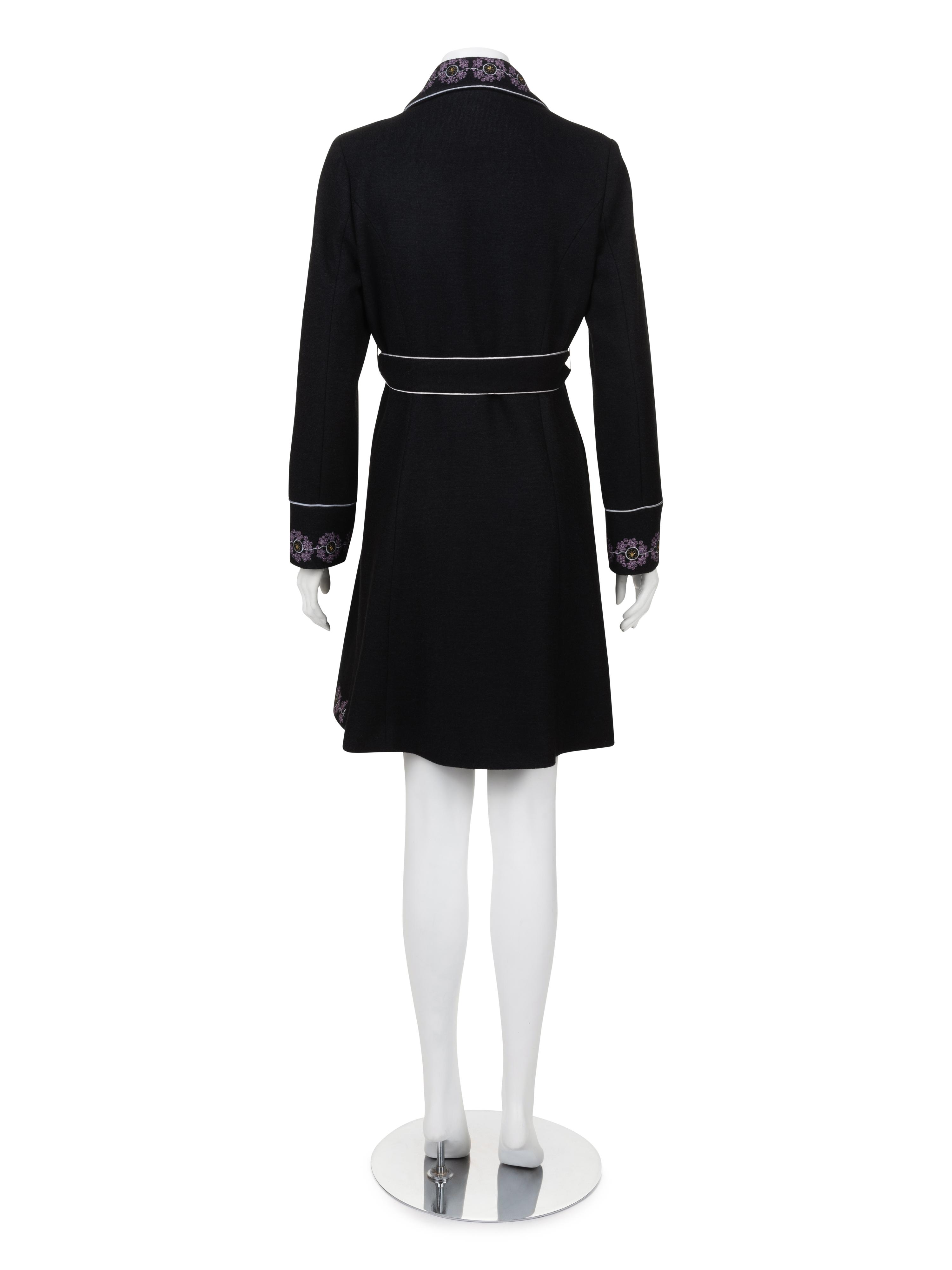 Chloé Embroidered Wool Coat, 1970s