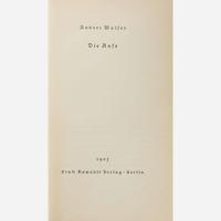 [Literature] Walser, Robert Group of 11 Titles