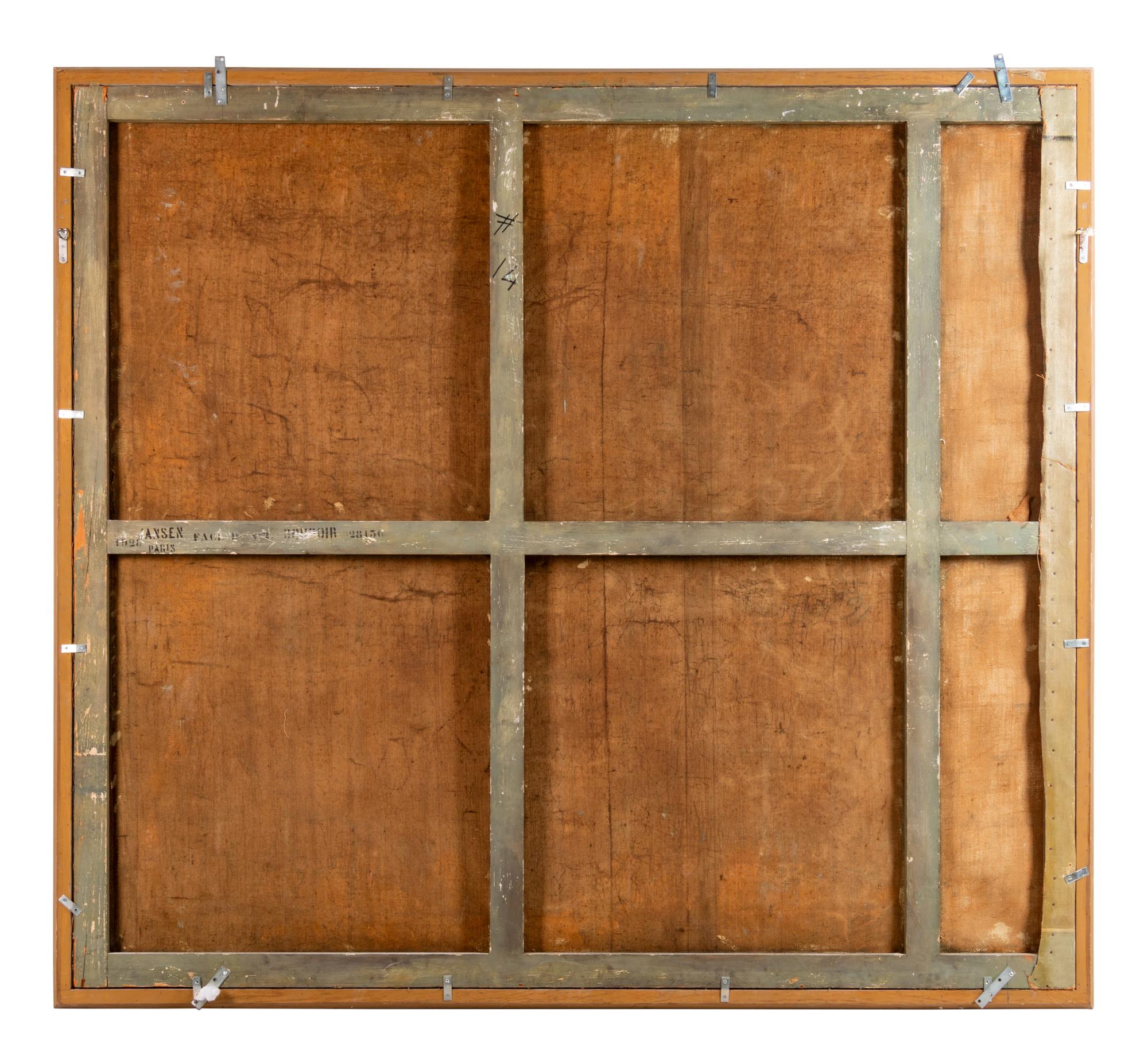 Ten French Painted Canvas Panels of Various Ports of France