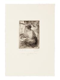 A group of four prints ( Patience; Dolly; Serenade; Woman with Etching Tray )
