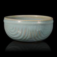 A Chinese Jun Style 'Grain Measure' Liudou Bowl — 藍鈞窯柳斗紋碗