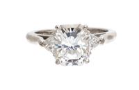 A Platinum and Lucida Diamond Ring, Tiffany & Co., 7.80 dwts.