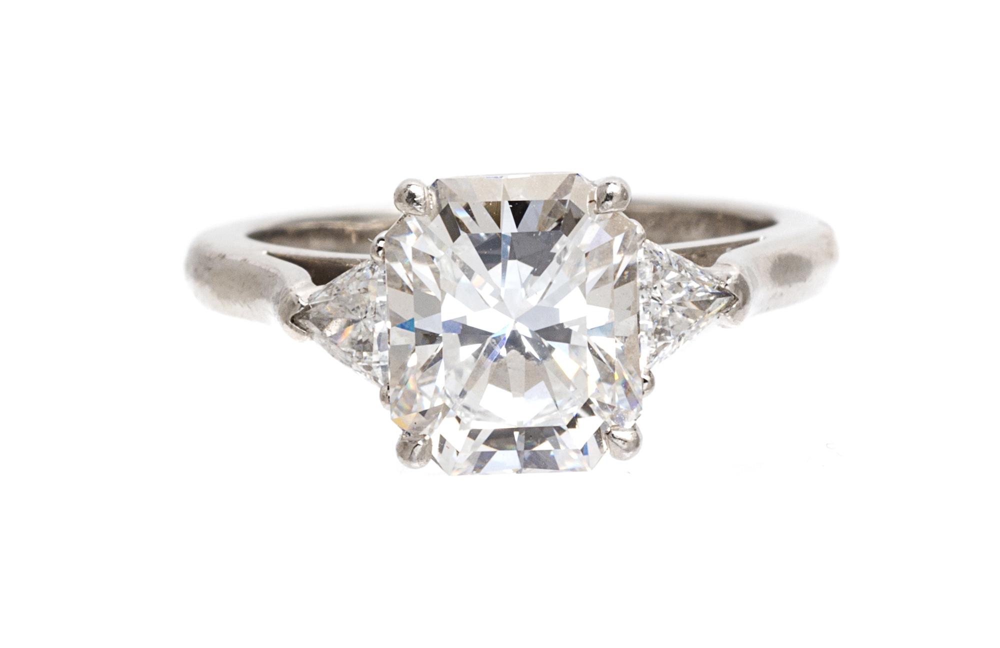 A Platinum and Lucida Diamond Ring, Tiffany & Co., 7.80 dwts.