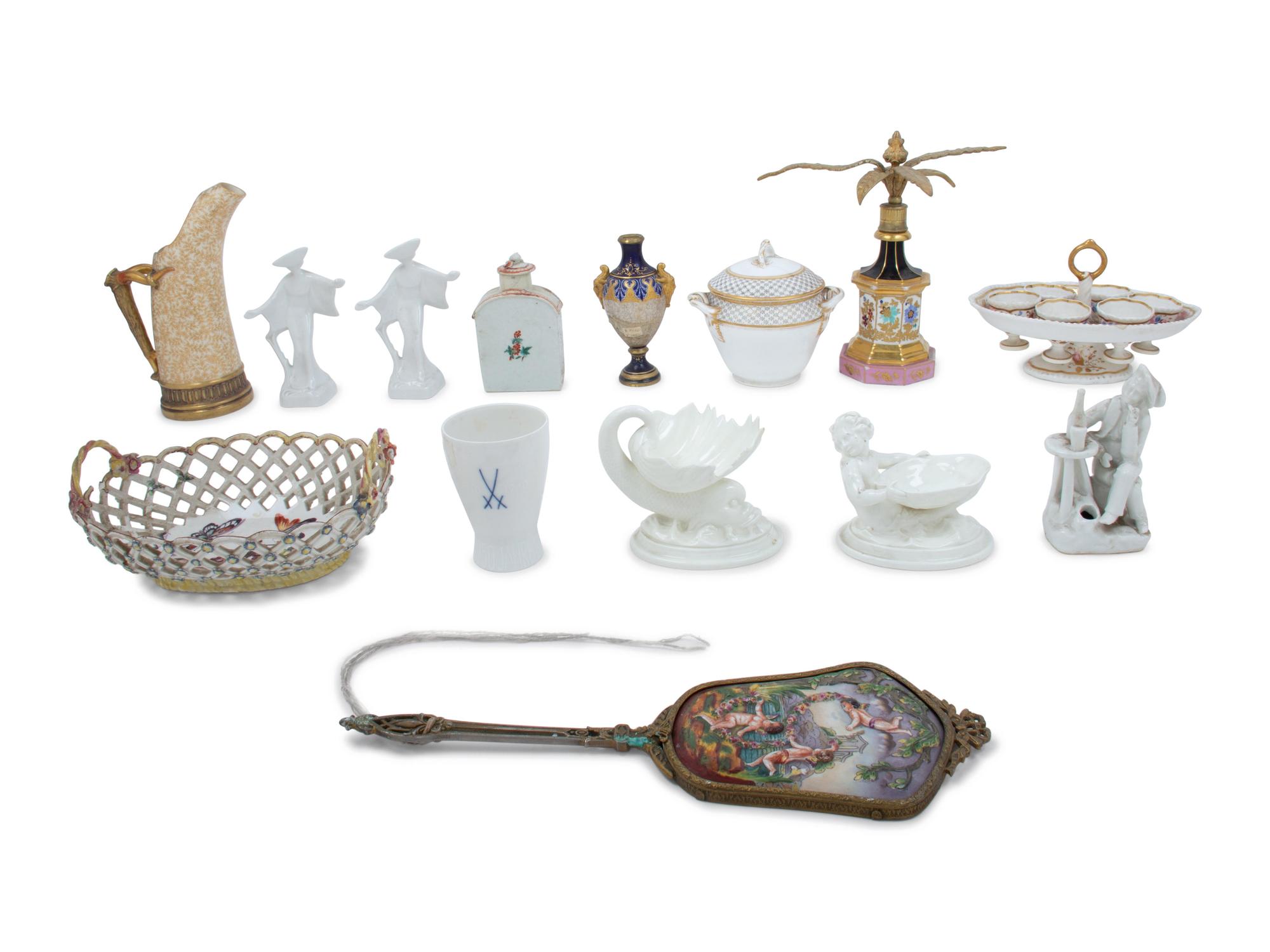 A Collection of Continental and English Porcelain Articles