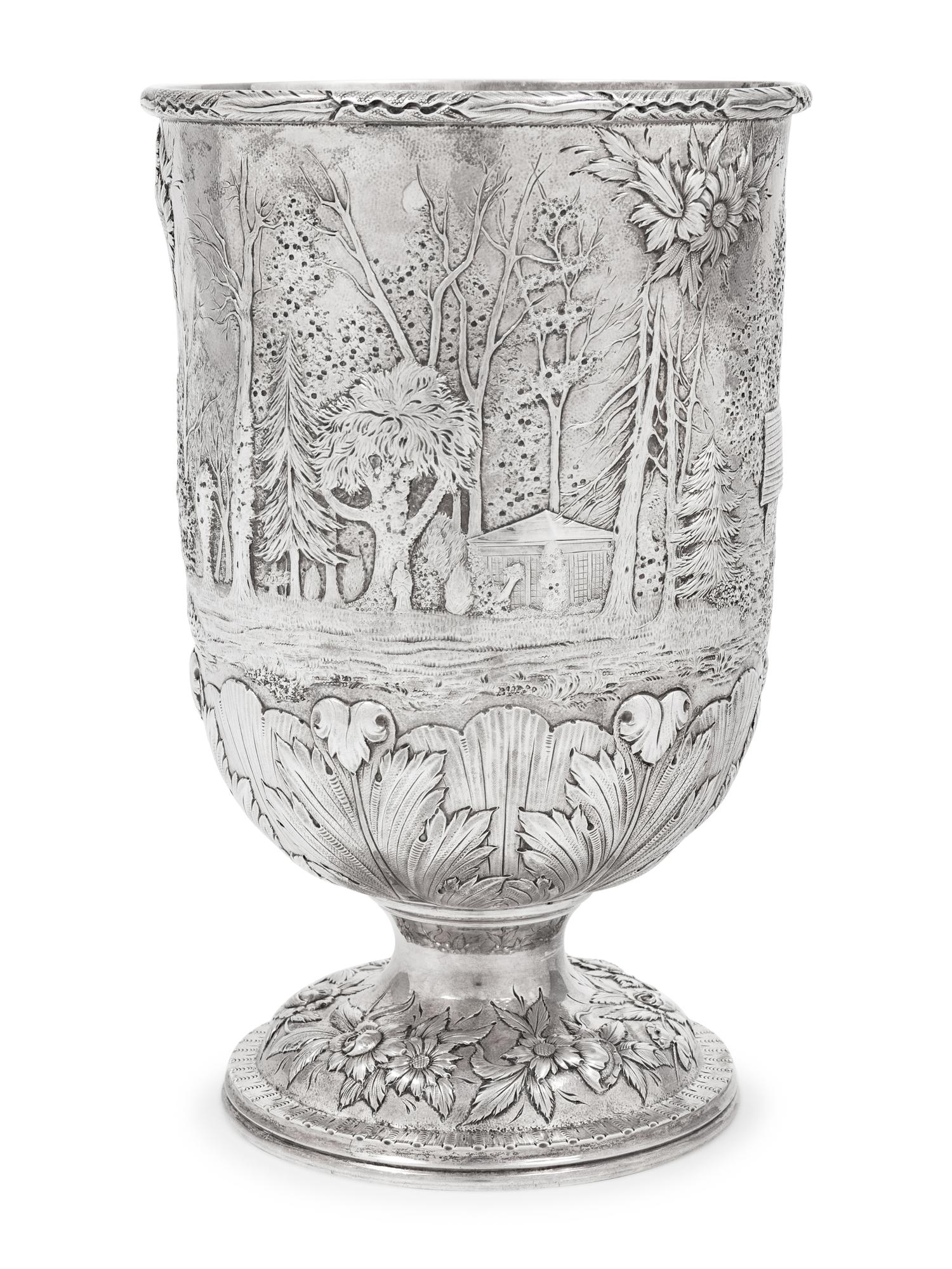 A Rare S. Kirk & Son Silver Vase