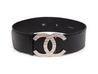 Chanel, Oversized Patent Leather Logo Belt