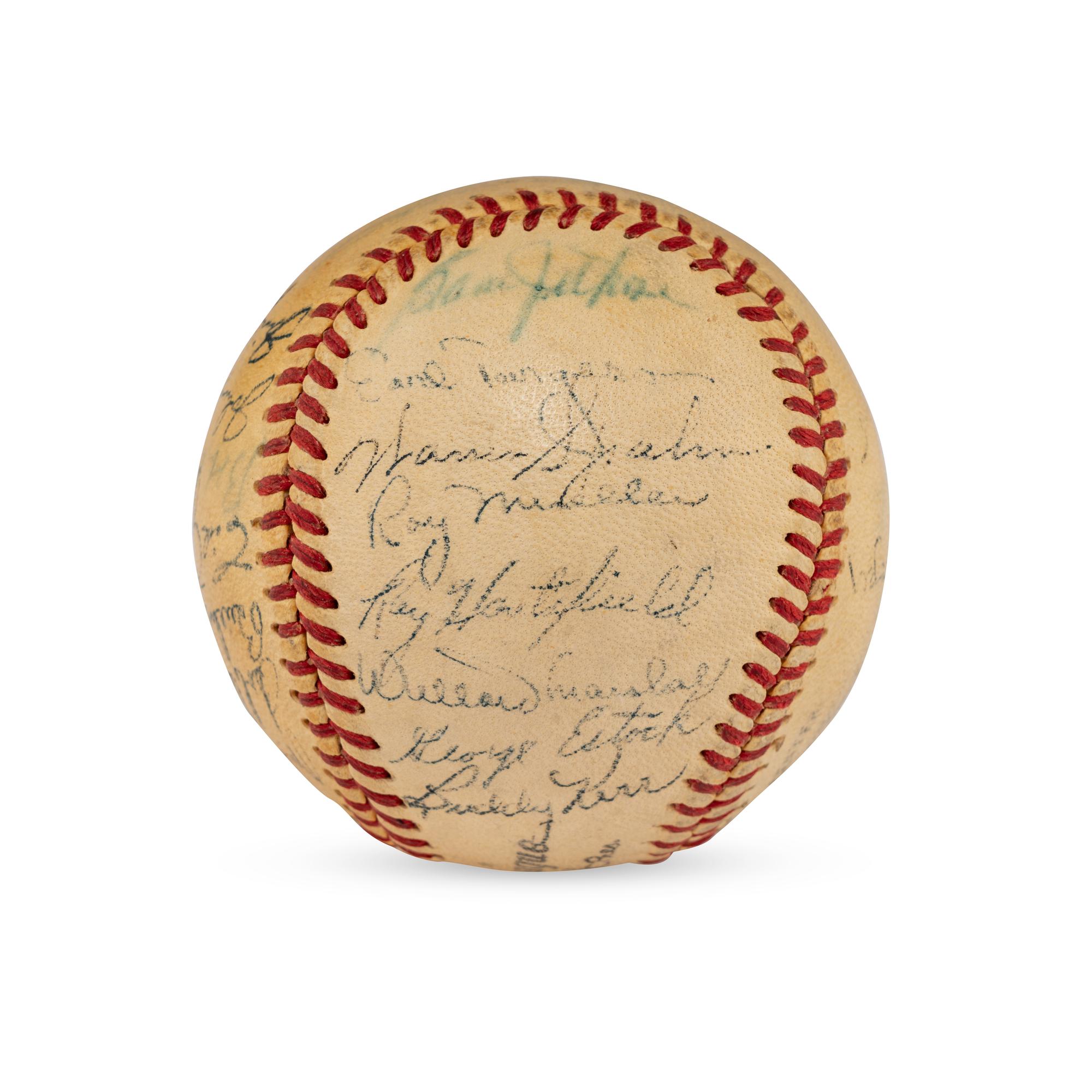 A 1951 Boston Braves Team Signed Autograph Baseball