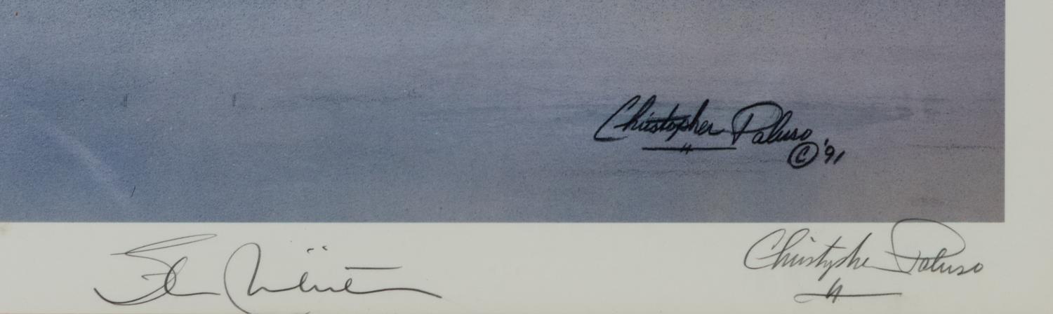 A Christopher Paluso Stan Mikita Signed Autograph Print Formerly Displayed at Mike Ditka’s Restaurant