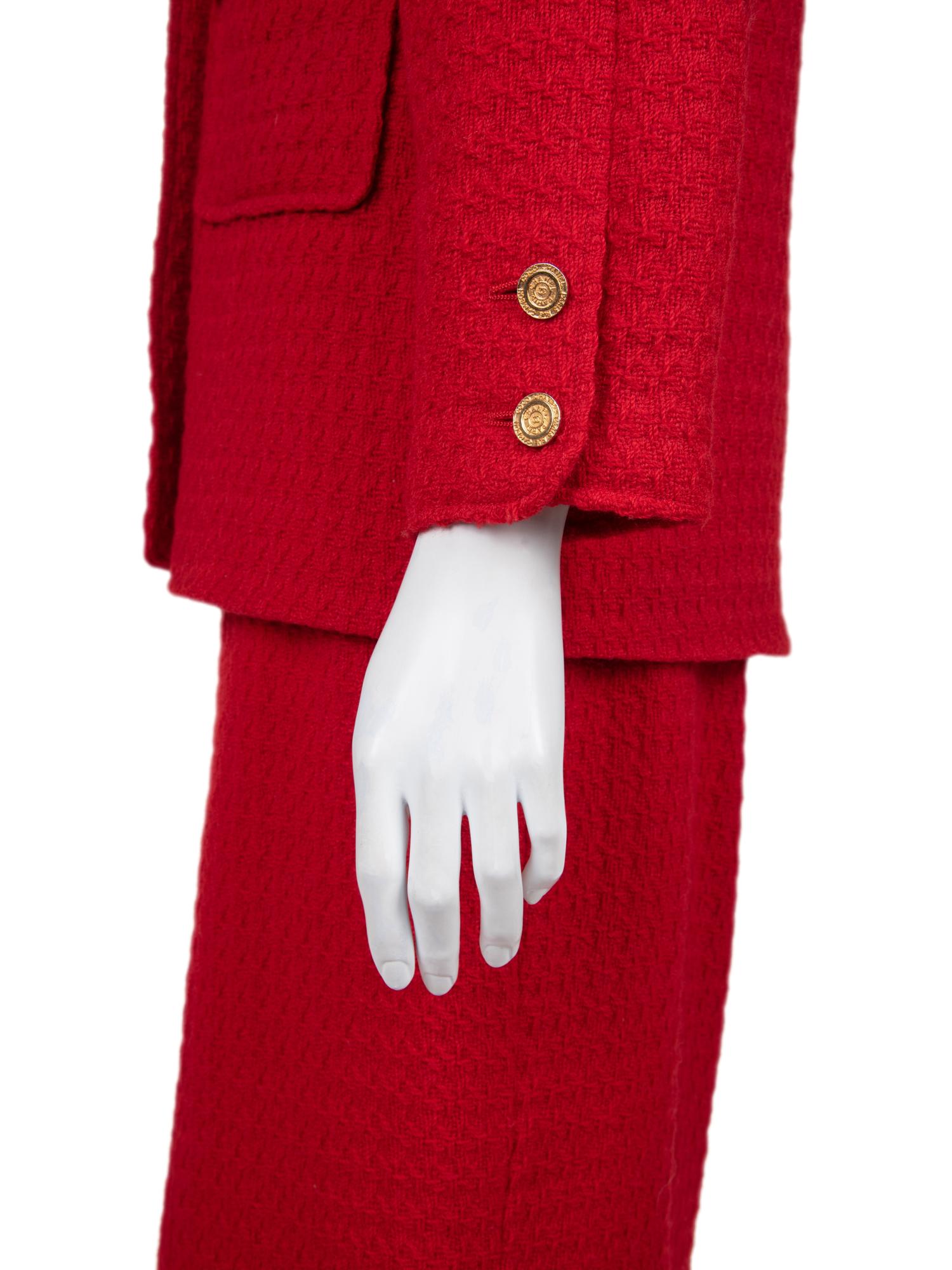 Chanel Tweed Two-Piece Skirt Suit