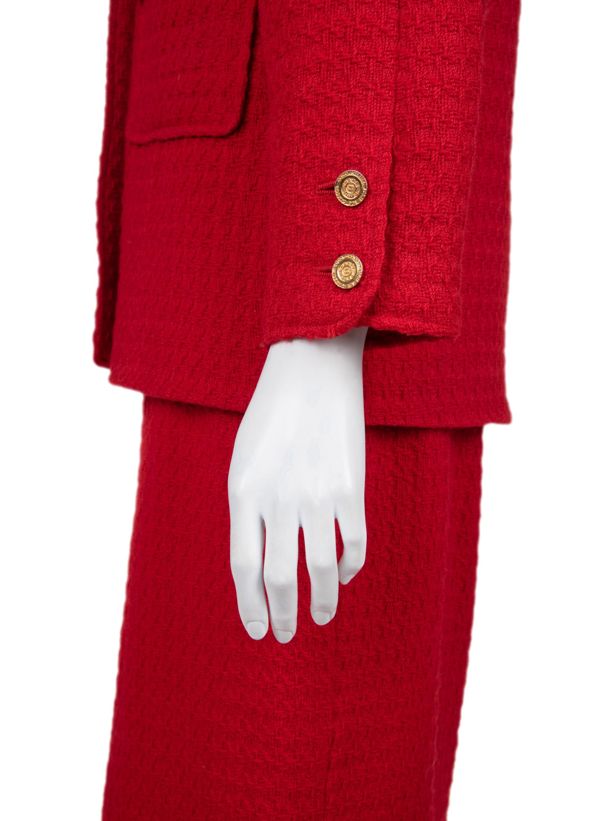 Chanel Tweed Two-Piece Skirt Suit