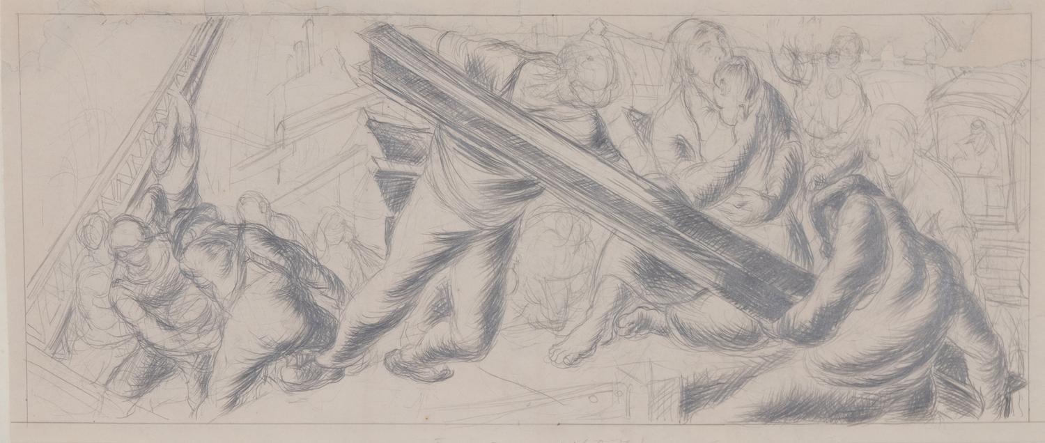 Anatol Shulkin, (Russian/American, 1899-1961) — Three Works; Mural Studies
