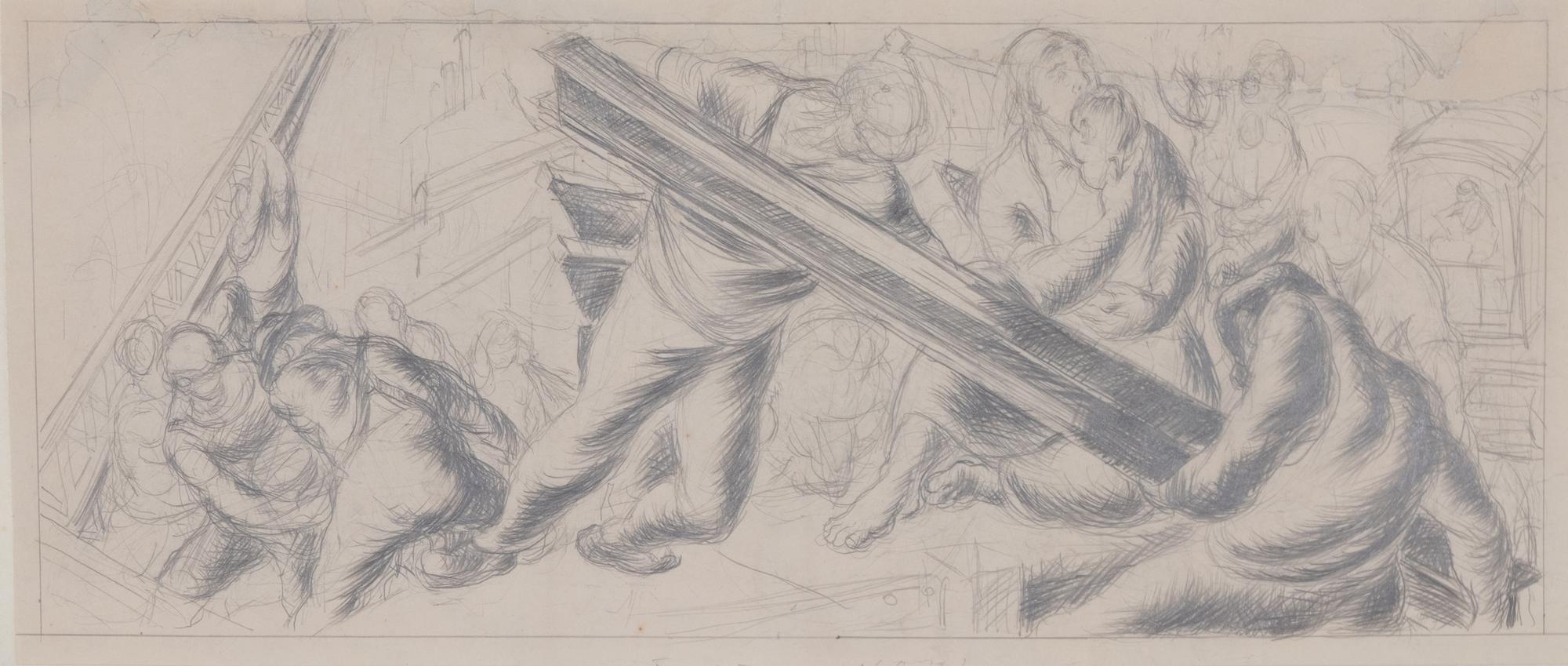 Anatol Shulkin, (Russian/American, 1899-1961) — Three Works; Mural Studies