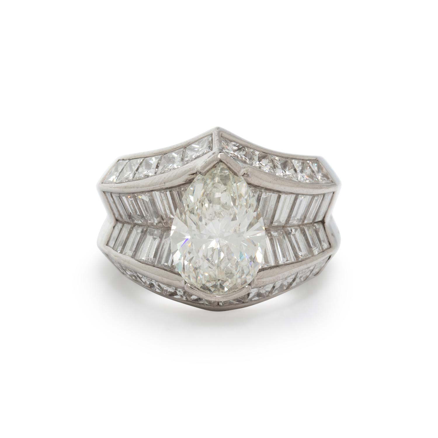 PLATINUM AND DIAMOND RING