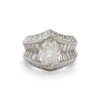 PLATINUM AND DIAMOND RING