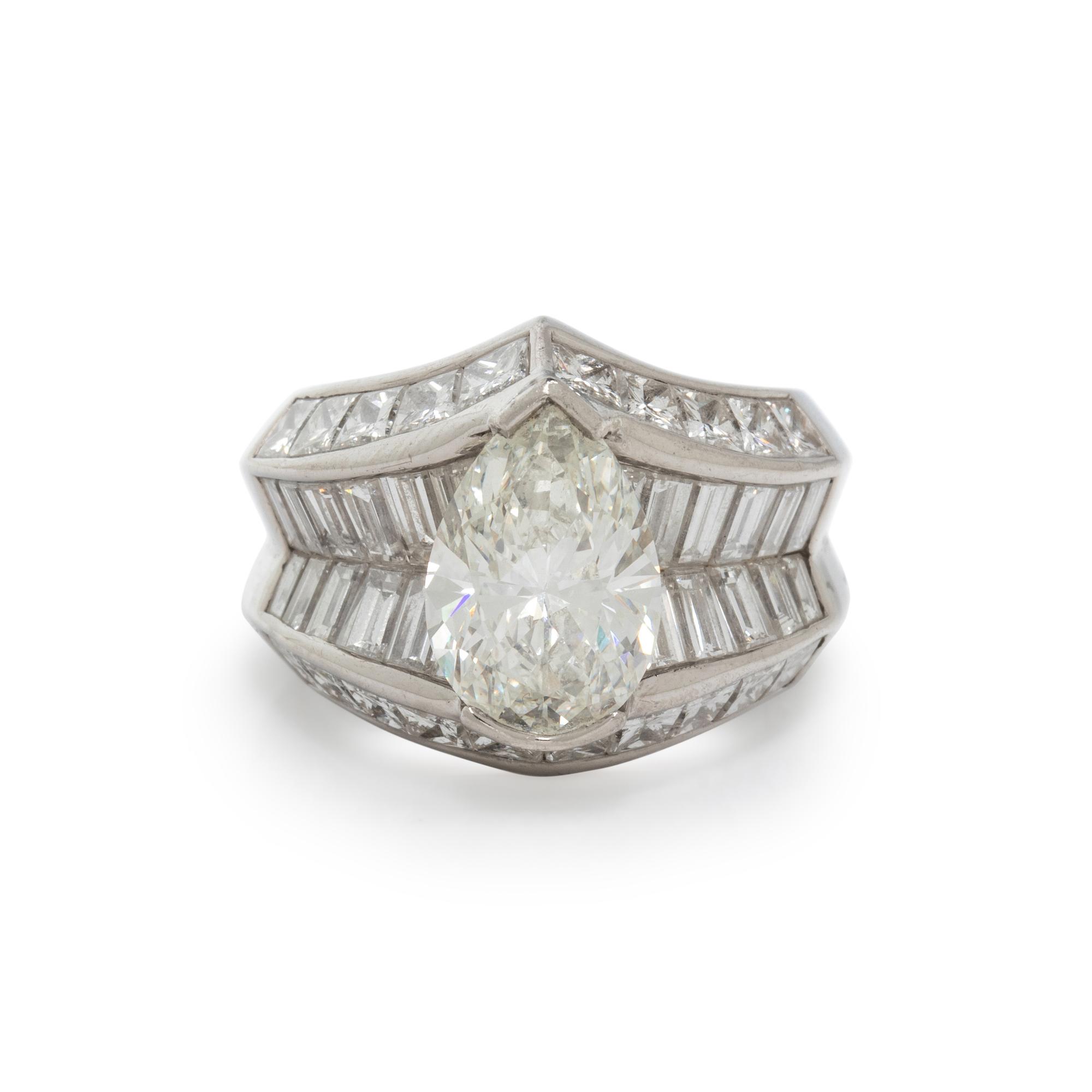 PLATINUM AND DIAMOND RING