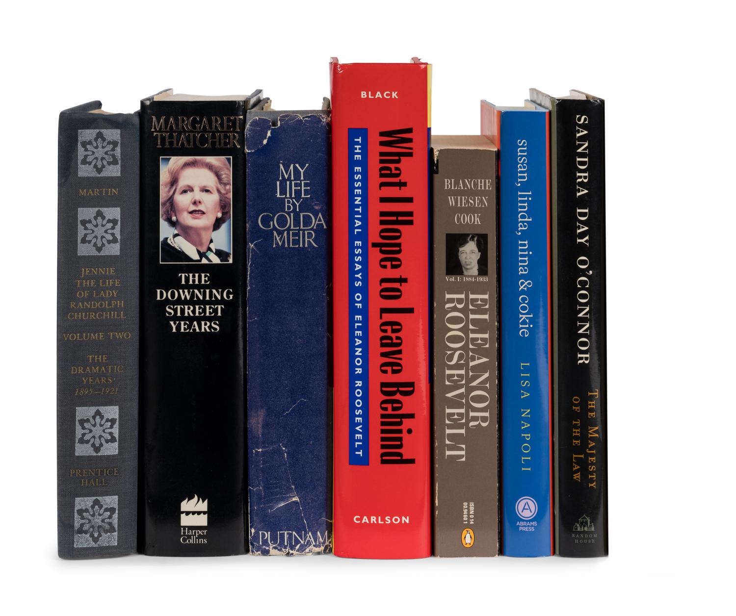 WOMEN LEADERS A group of 7 works, a few FIRST EDITIONS: