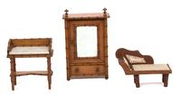 Three Salesman's Sample Furniture Pieces Height of largest 15 inches. — 20TH CENTURY