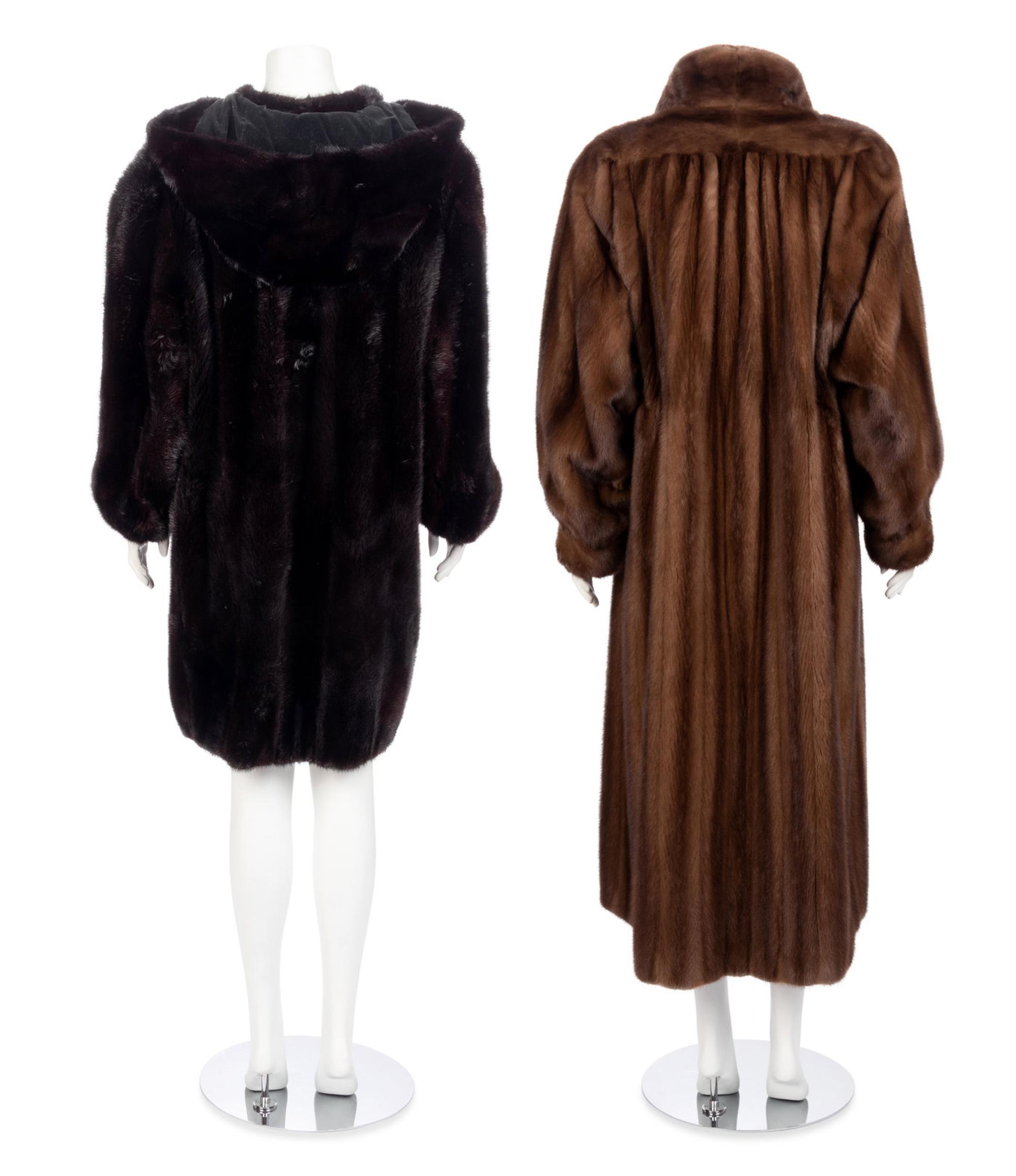Two Mink Fur Coats, 1980-90s