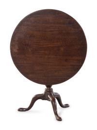 A George III Mahogany Tilt-Top Tea Table