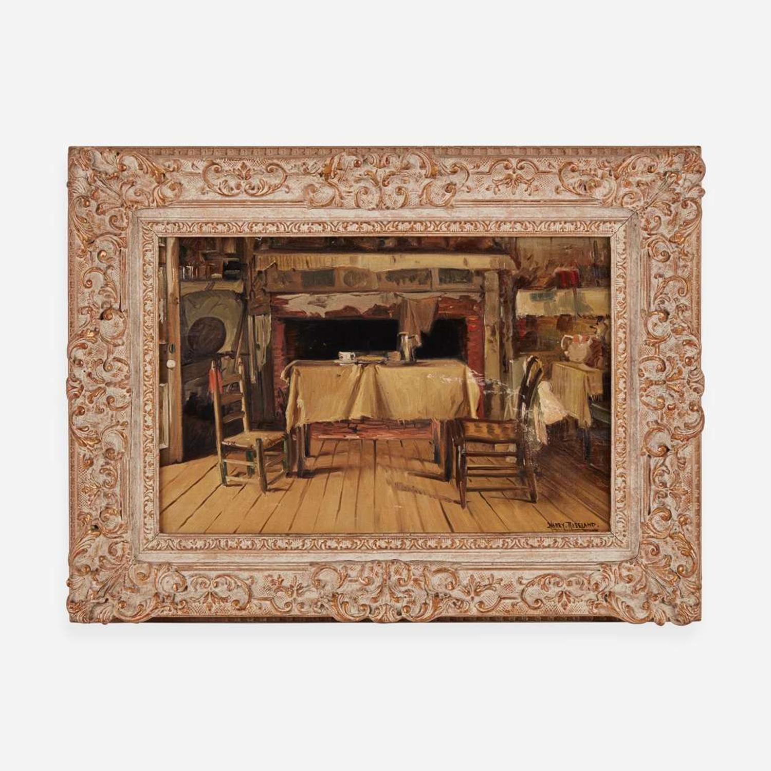 Harry Herman Roseland (American, 1866–1950) The Kitchen Table; together with a companion