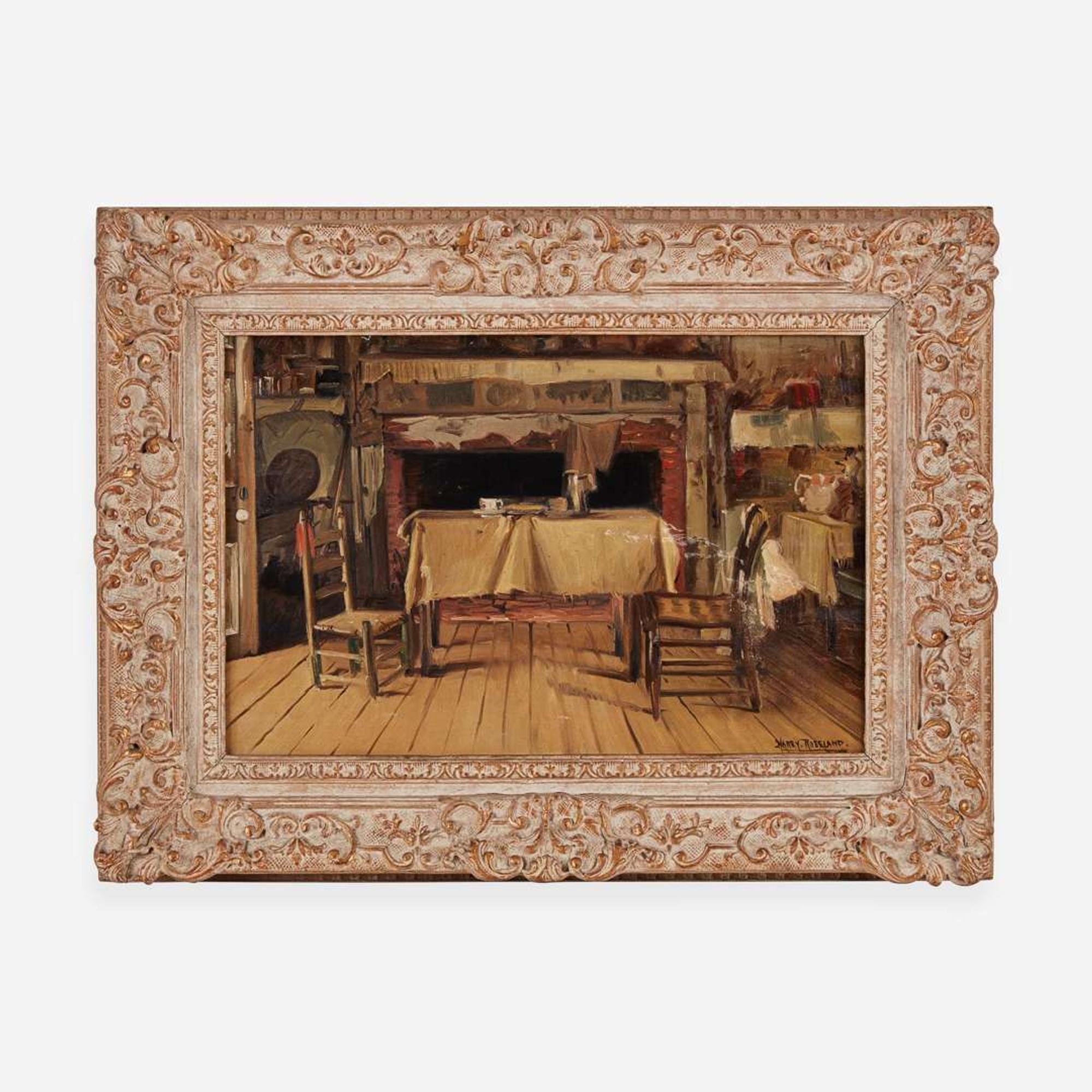 Harry Herman Roseland (American, 1866–1950) The Kitchen Table; together with a companion