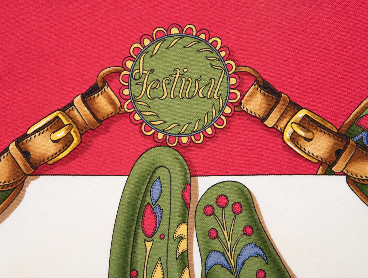 Three Hermès 90cm Silk Scarves