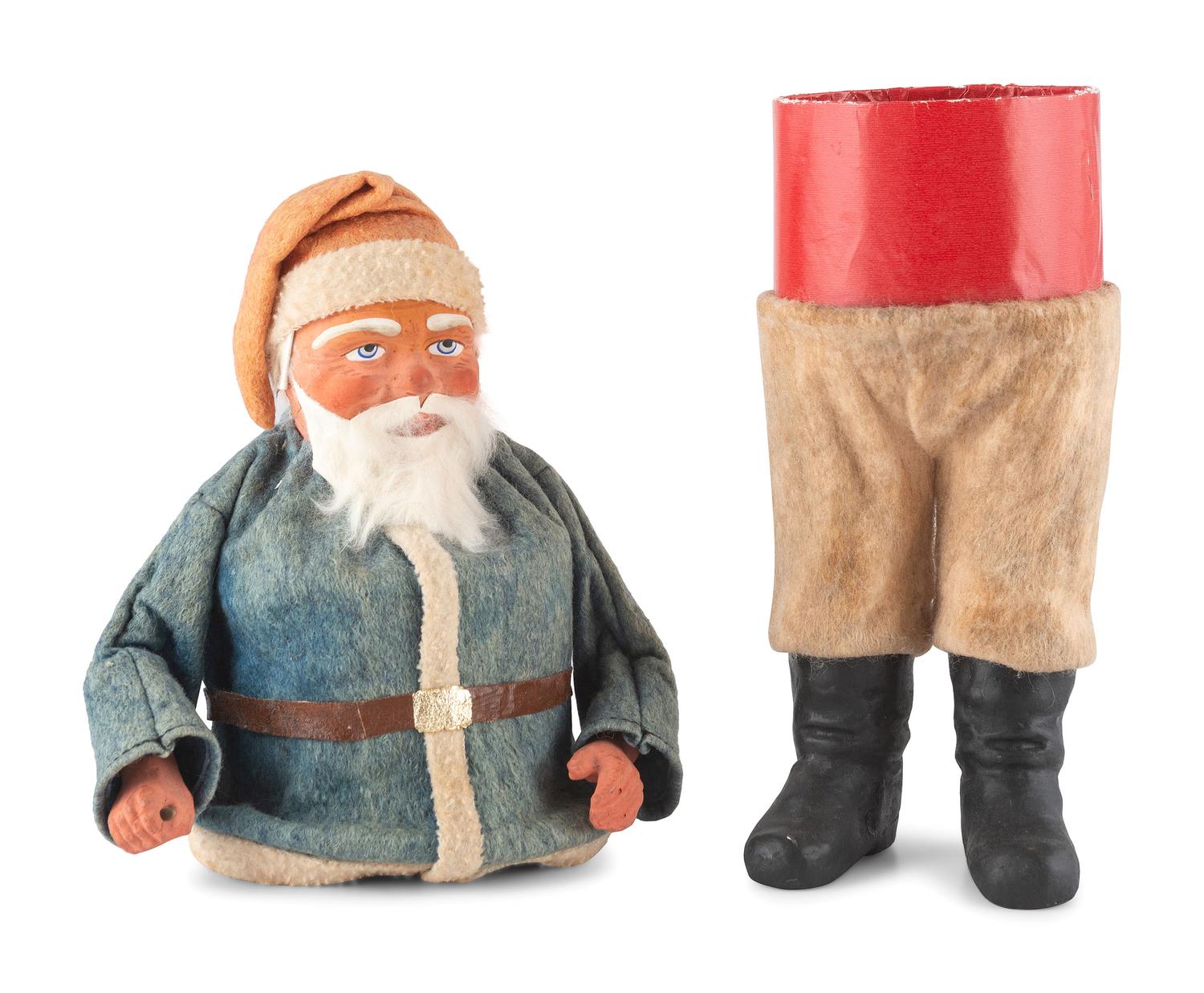A German Papier-Mâché Santa Claus Candy Container