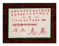 Five Needlework Embroidered Schoolgirl's Samplers