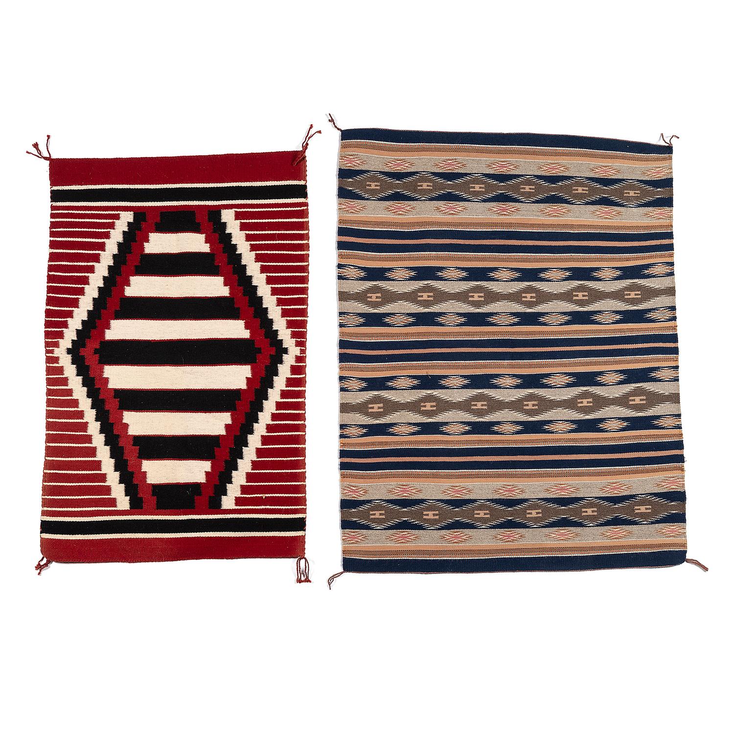 Navajo Regional Weavings / Rugs — lot of 2, includes: