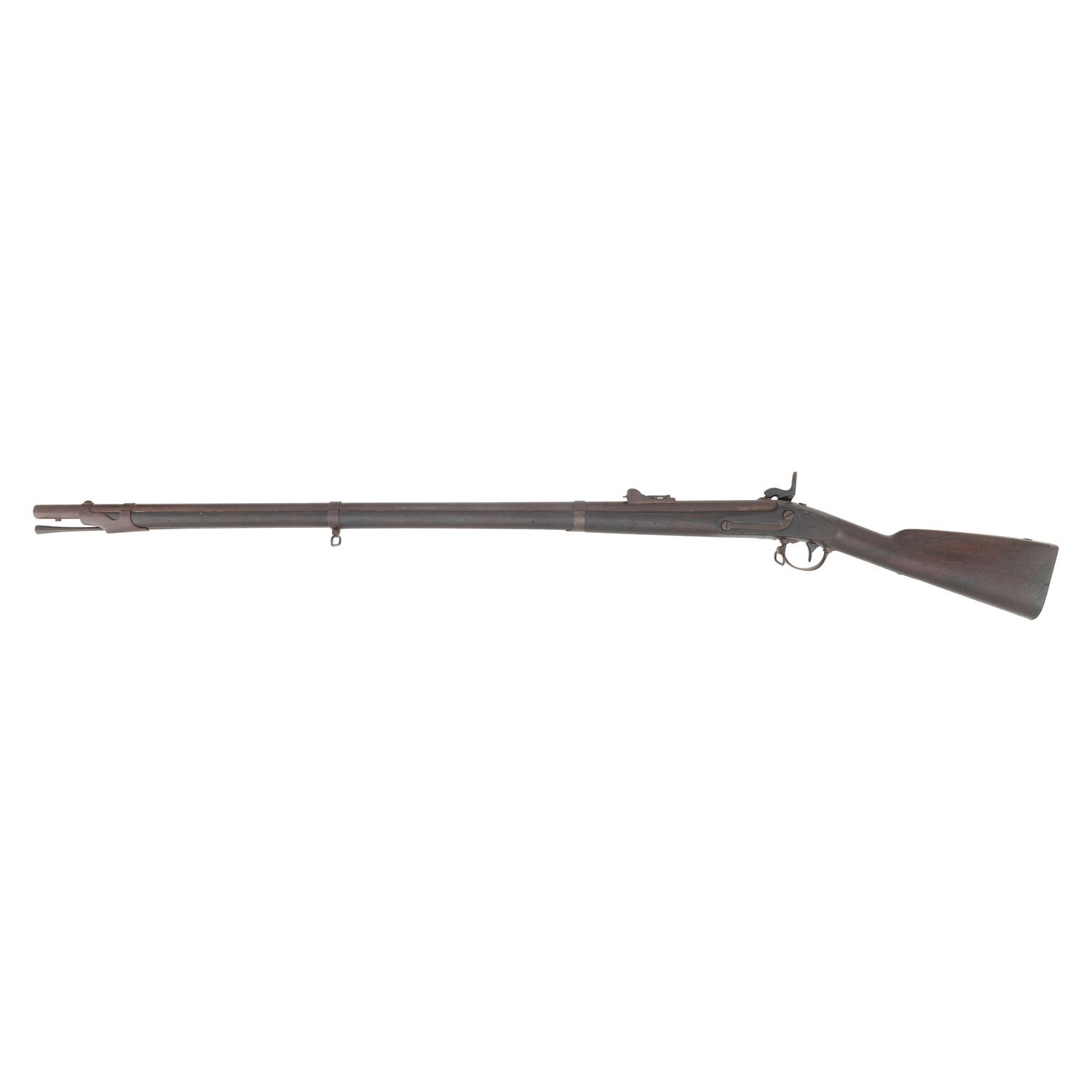Confederate Arsenal "C&R" Rebuilt Rifled & Sighted US Model 1842 Musket by Springfield Marked "Q"