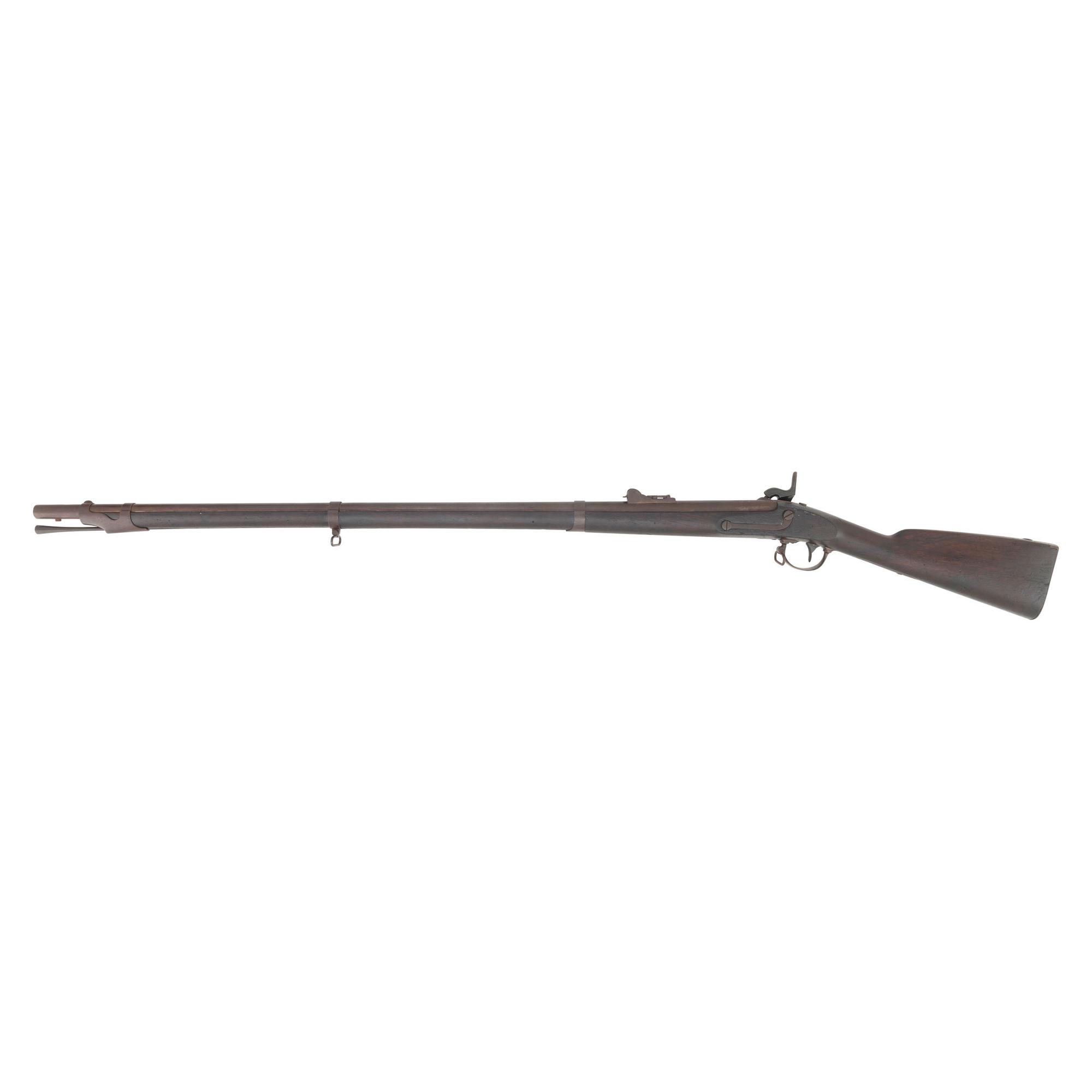 Confederate Arsenal "C&R" Rebuilt Rifled & Sighted US Model 1842 Musket by Springfield Marked "Q"