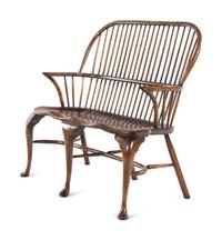 An English Oak Windsor Bench