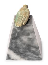 An Egyptian Faience Hand