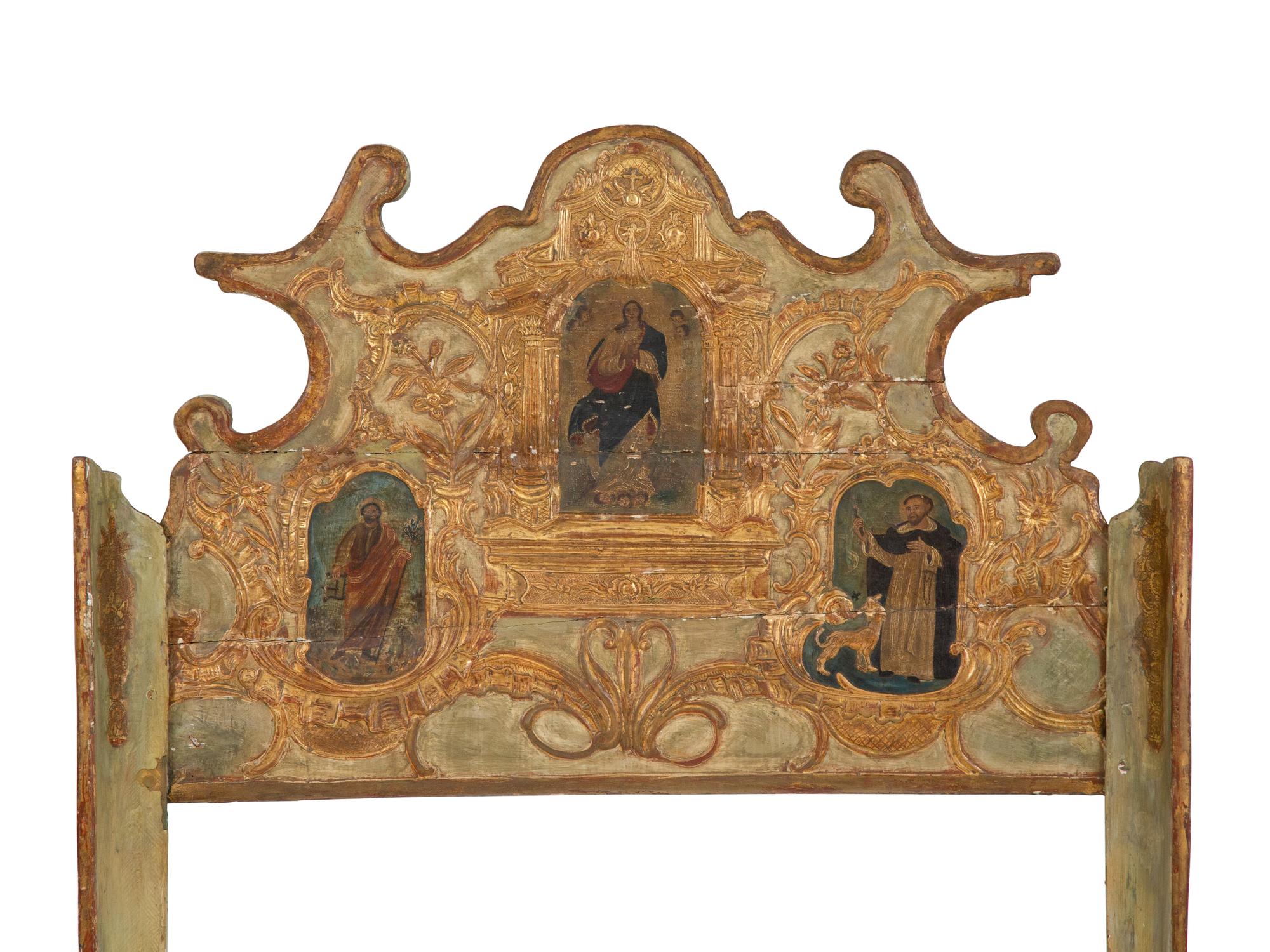 A Venetian Painted Bed