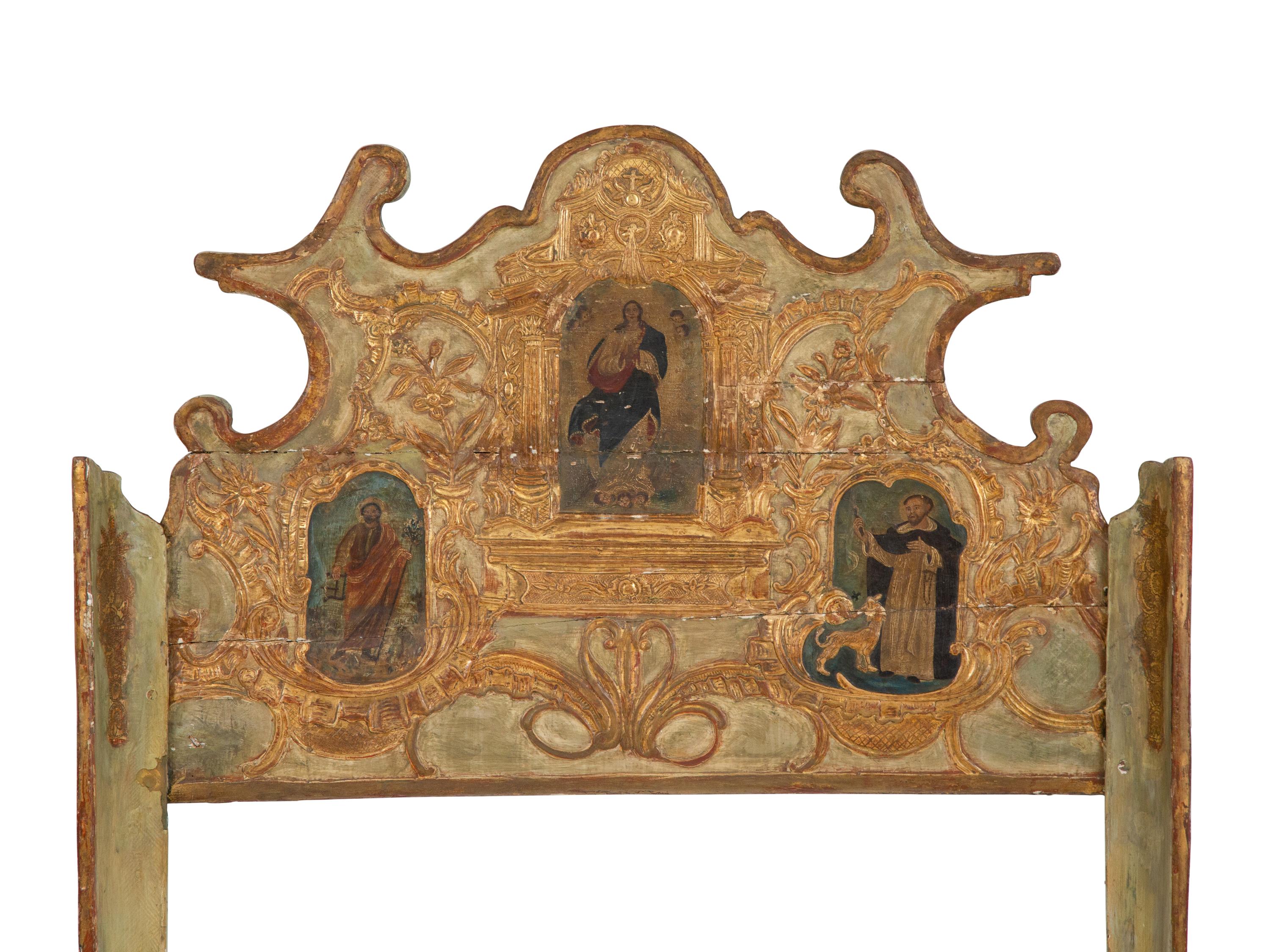 A Venetian Painted Bed
