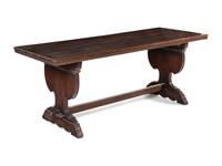 A Renaissance Revival Mahogany Refectory Table