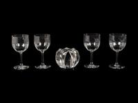 Seven Baccarat Glass Wine Stems