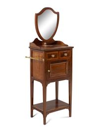 An Edwardian Mahogany Shaving Stand