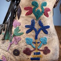Santee Sioux Beaded Hide Work Boots