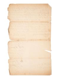 [COLONIAL]. Document associated with supplying the 32nd Regiment of Foot, 1765.