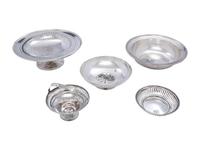 Five American Silver Bowls and Compotes