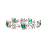 EMERALD AND DIAMOND BRACELET