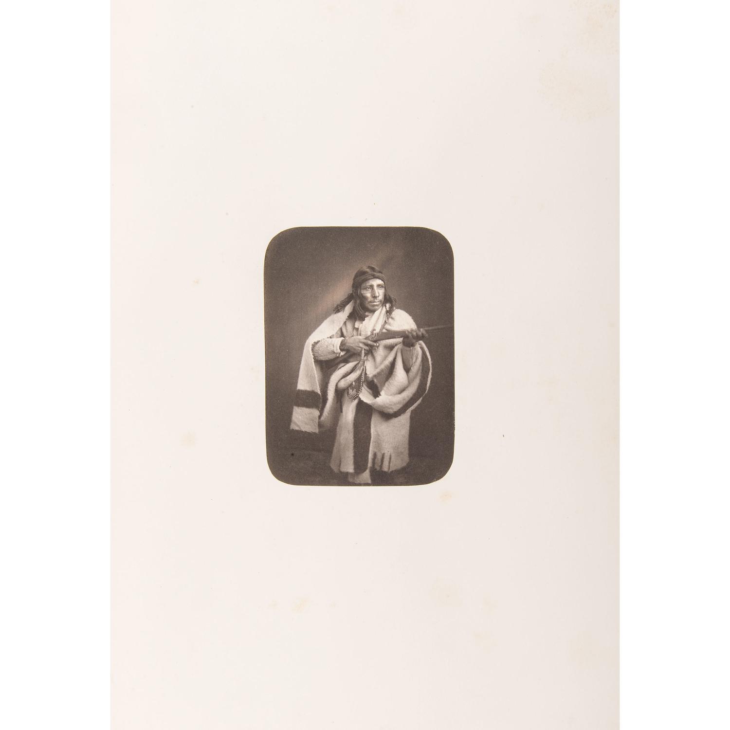 Joel Whitney, Exceptional Album Containing Large Format Photographs of Sioux Involved in the 1862 Minnesota Uprising
